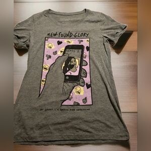 Y2K Emo Girl Grunge New Found Glory Pop Punk Band T Shirt XL NWOT
